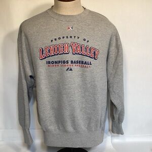 Majestic Lehigh Valley IronPigs minor League Baseball Sweatshirt size XL